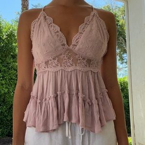 Free People Adela Cami in Mauve